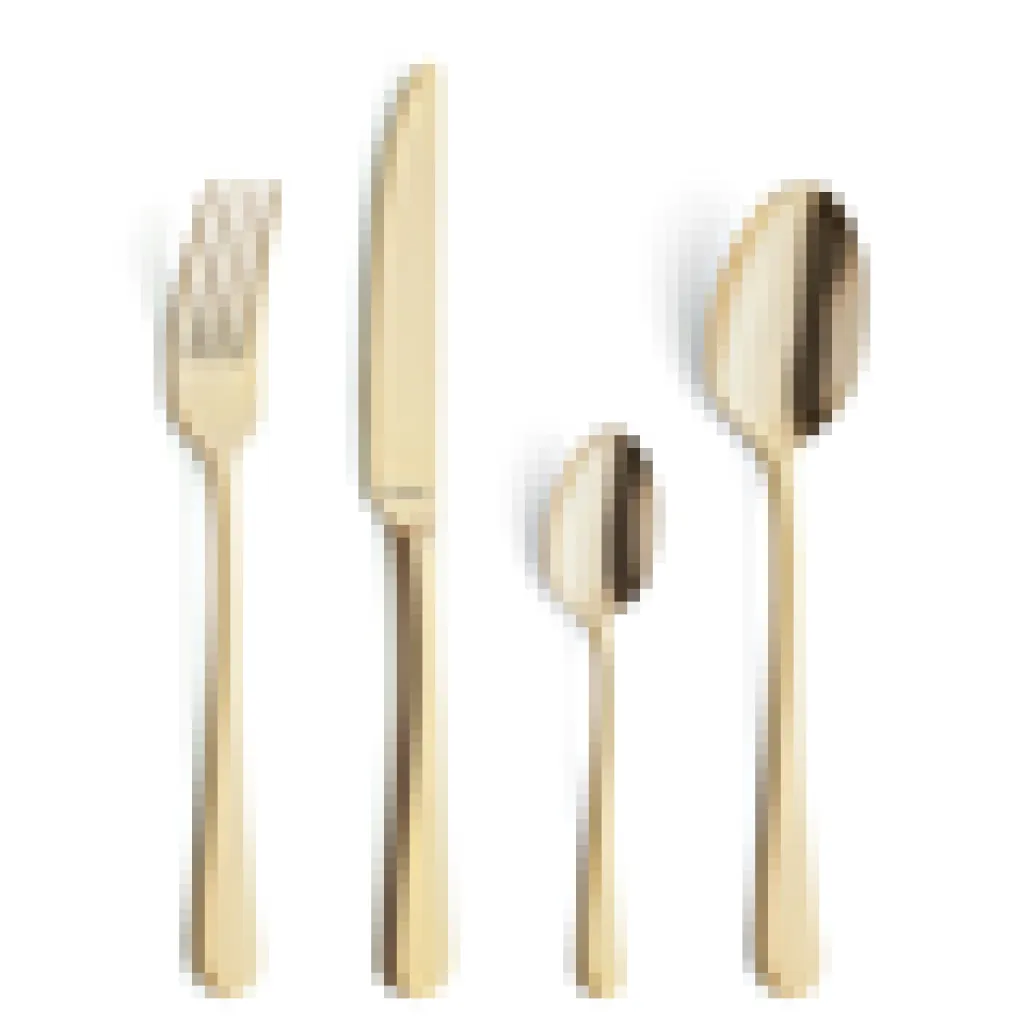 COUTEAU DE TABLE DORE SUBLIME POUR MARIAGE CONDITIONNE PAR 10