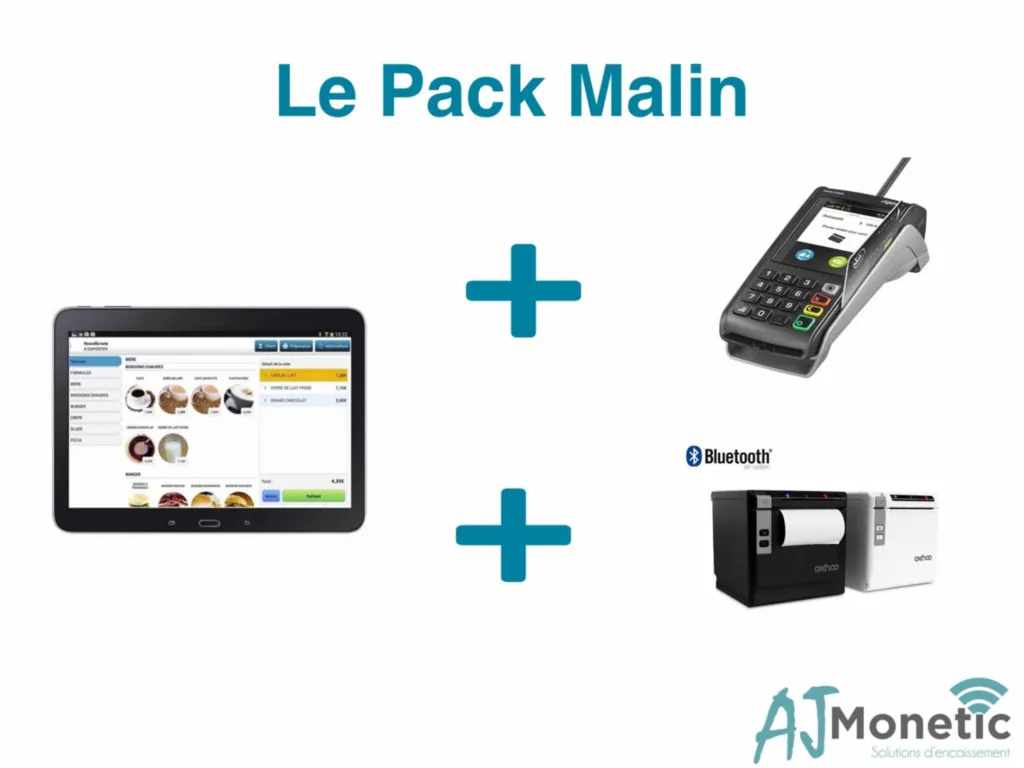 Tablette caisse enregistreuse avec TPE et Imprimante Bluetooth, Occitanie