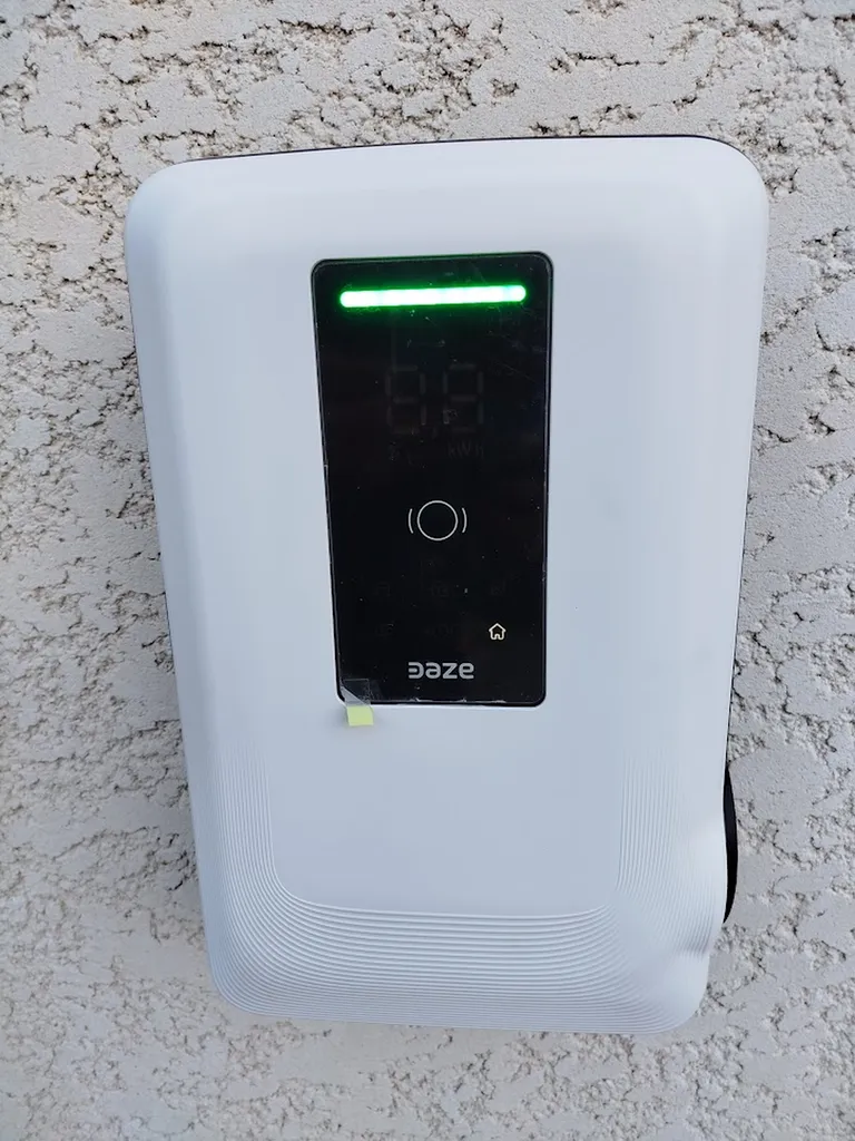 installation d'une borne de recharge DAZE par infiny elec Montpellier