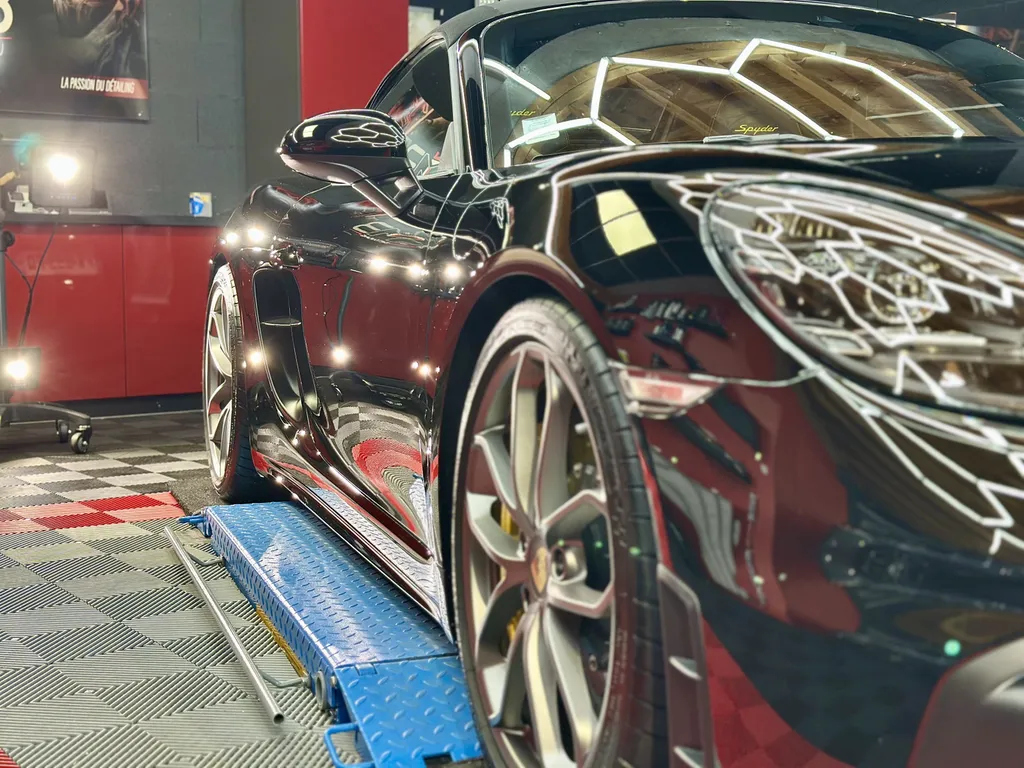 Traitement céramique by EMB DETAILING spécialiste Porsche sur Lyon 