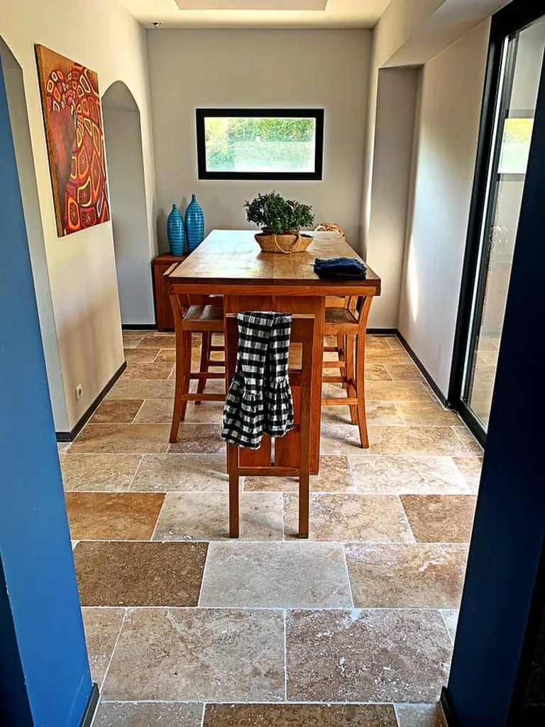 DALLAGES INTERIEURS TRAVERTIN BEIGE 1ER CHOIX MIX 