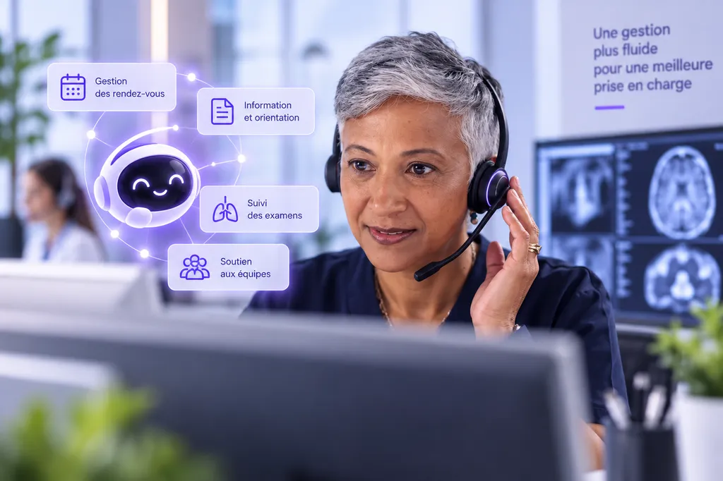 Télésecrétariat médical STAPMEDIF : une secrétaire spécialisée assistée par l’intelligence artificielle pour gérer efficacement les appels et rendez-vous patients.