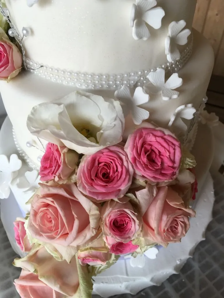 Détail floral pour weeding cake