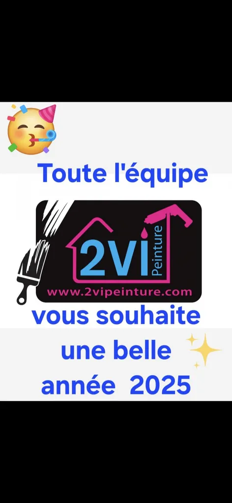 Toute l'équipe 2VI PEINTURE vous souhaite une belle année 2025