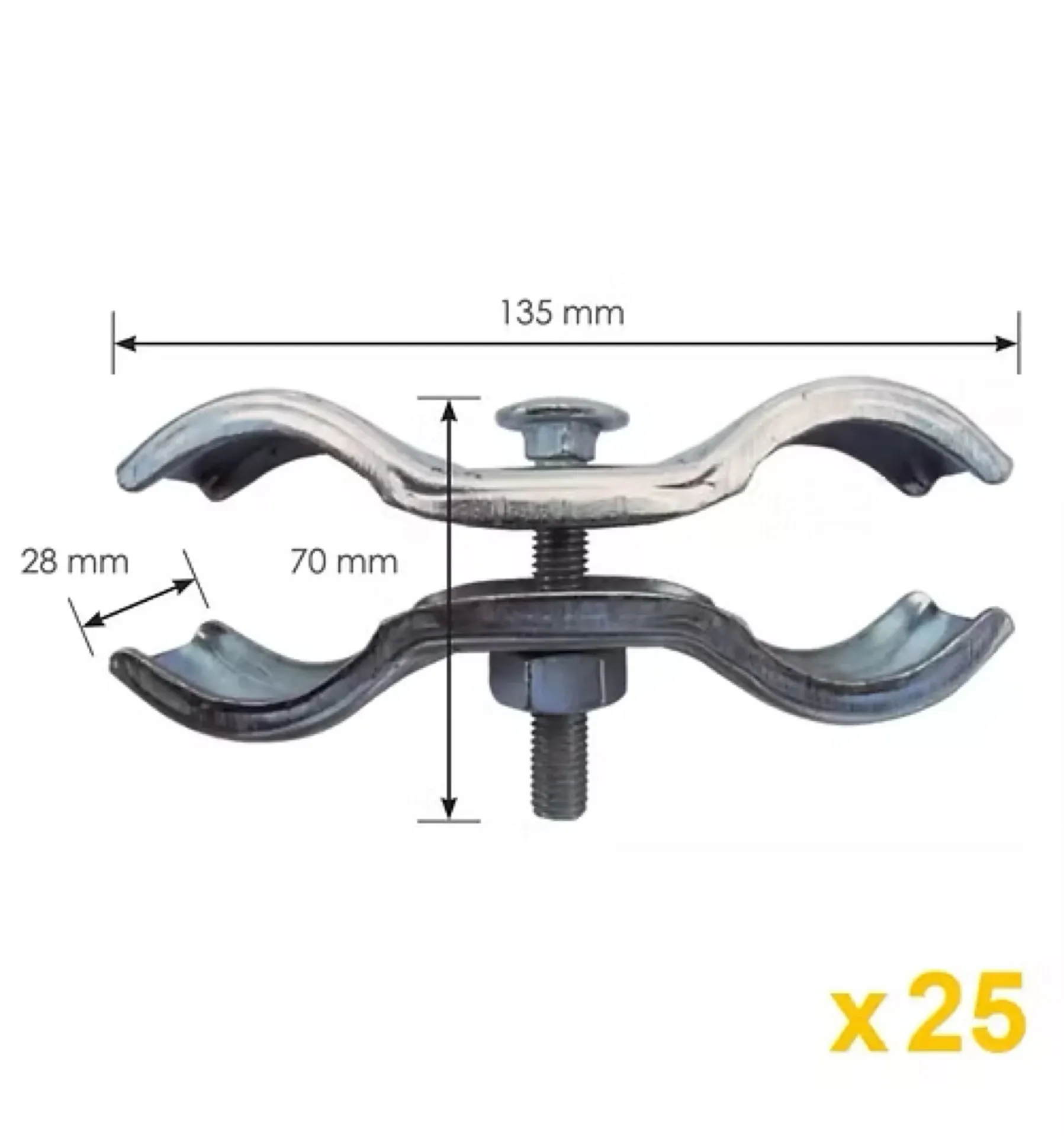 BRIDE DE SÉCURITÉ RENFORCÉE POUR CLÔTURE DE CHANTIER