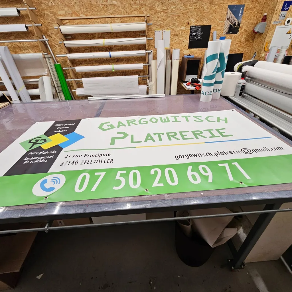 Impression de bâches publicitaires pour entreprises à Illkirch proche de Strasbourg