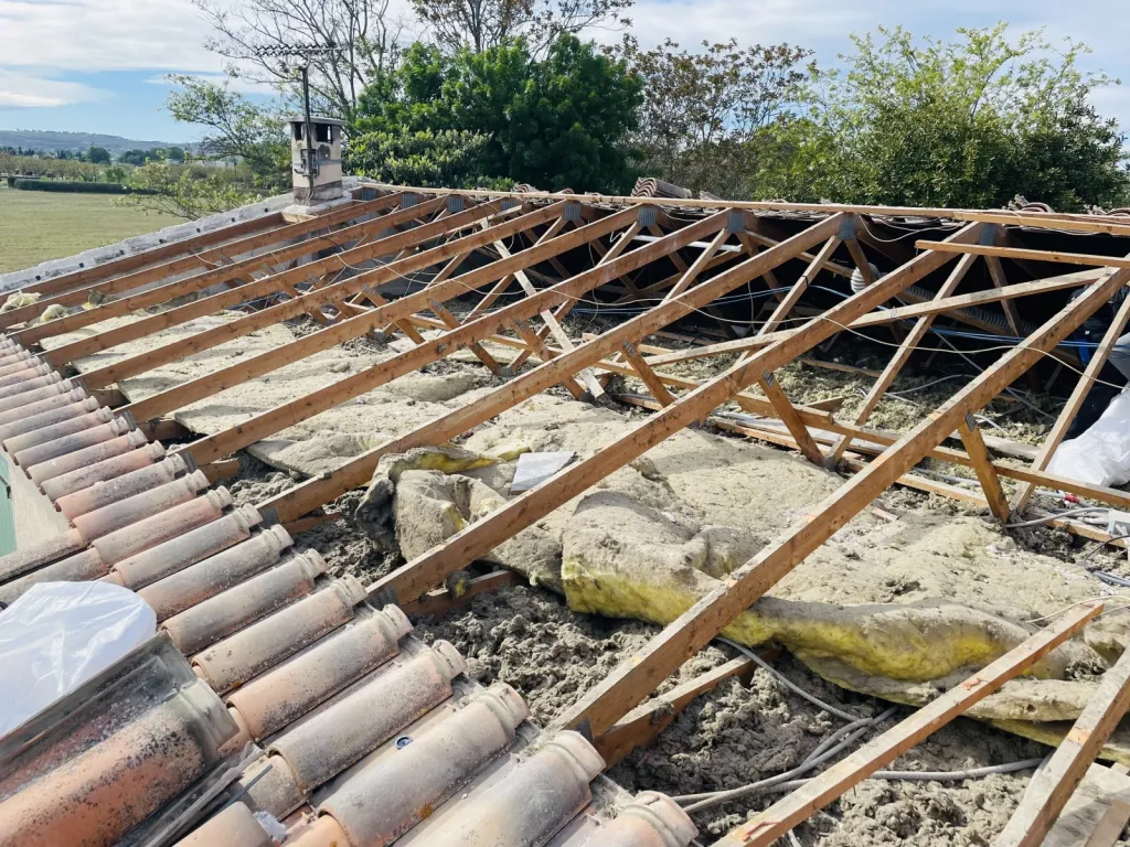 dépose de toiture sur bouc bel air