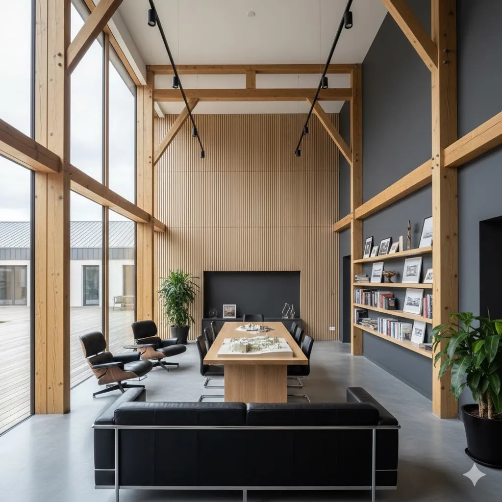 Aménagement d’un showroom en ossature bois sur mesure à Lattes