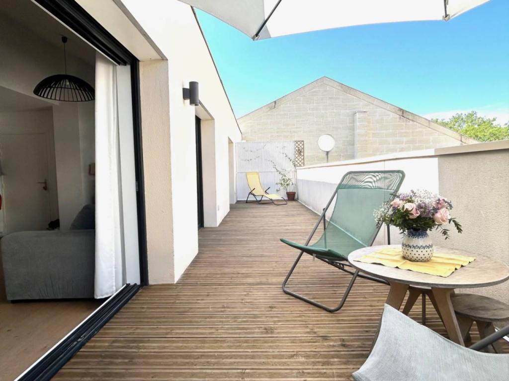 Beau T4 avec terrasses dans résidence de standing Bordeaux Caudéran  