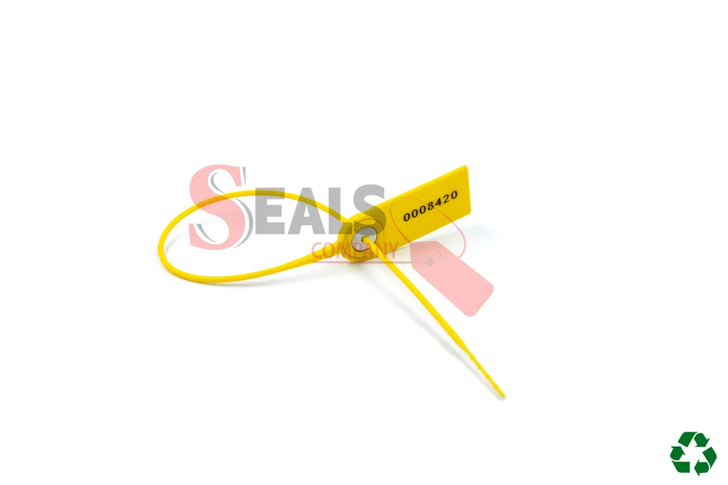 Scellé de sécurité réglable TINYFLAGSEALS en polypropylène avec insert métallique