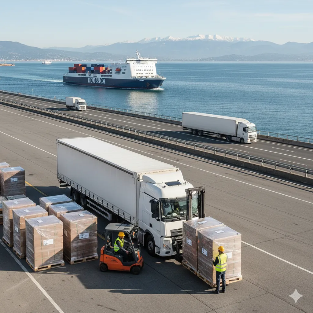 Transport de palettes express depuis Paris vers Ajaccio : devis rapide et livraison en 24/48 h pour vos marchandises en Corse