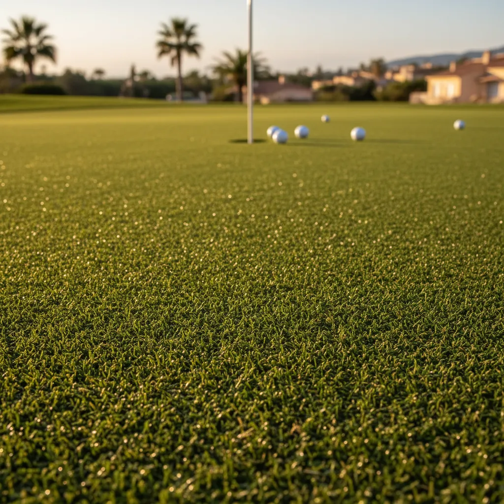 Achat de pelouse synthétique pour terrain de Golf green, mini golf à Mandelieu-la-Napoule et proche de Cannes