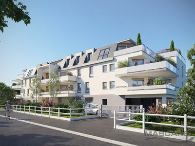 Appartement neuf à vendre - T3 - Mesnil-Esnard 76240 - Proximité écoles et commerces - Terrasse, exposition Sud, au 3ème étage avec ascenseur
