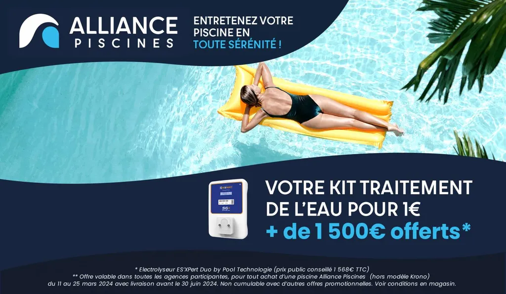 offre sérénité electrolyseur au el chez alliance piscines toulon. 