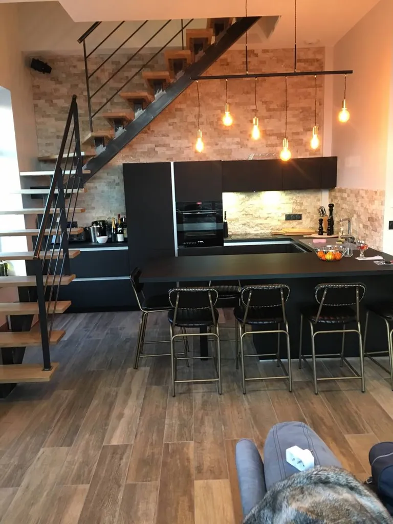 Conception de cuisine Fenix noir à Lyon