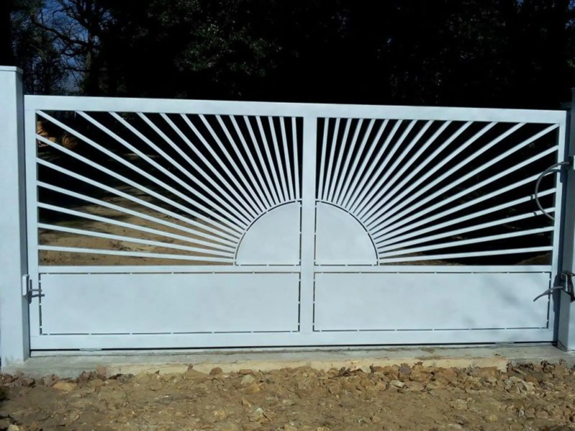 Métallisation d'un portail