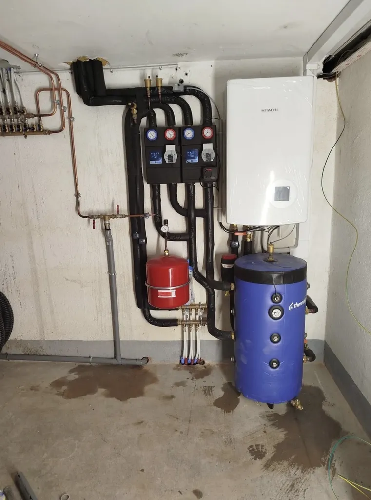 Installation d’une pompe à chaleur air eau en remplacement d’une chaudière à gaz par FCPDI dans une maison en région PACA