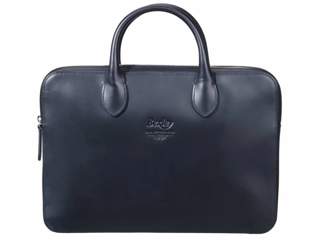 photo maroquinerie, bagagerie Bexley cartable homme cuir noir face