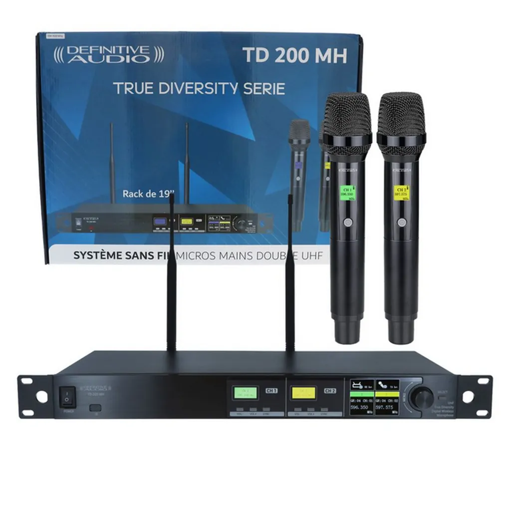 DEFINTIVE AUDIO TD 200 MH - Double Micro Main UHF - True Diversity Serie