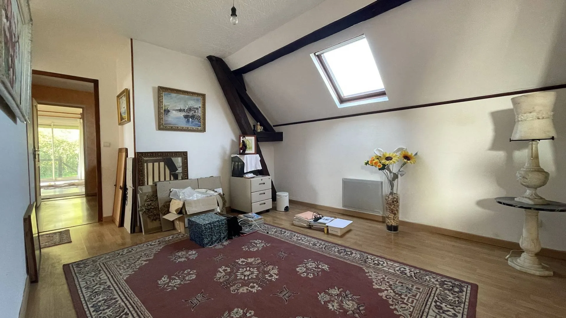 Longère à vendre avec dépendances intérieures modulables : Chaufferie pouvant redevenir une salle d’eau au rez-de-chaussée.