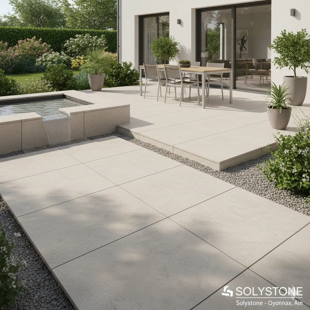 carreaux grand format 120X120 antidérapant à oyonnax