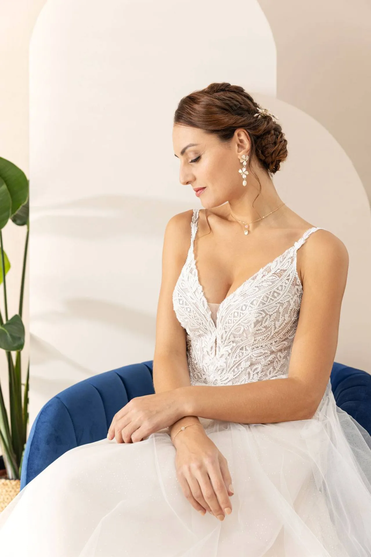 Robe de mariée de marque EGLANTINE référence GAYA pas chère proche bouc bel air