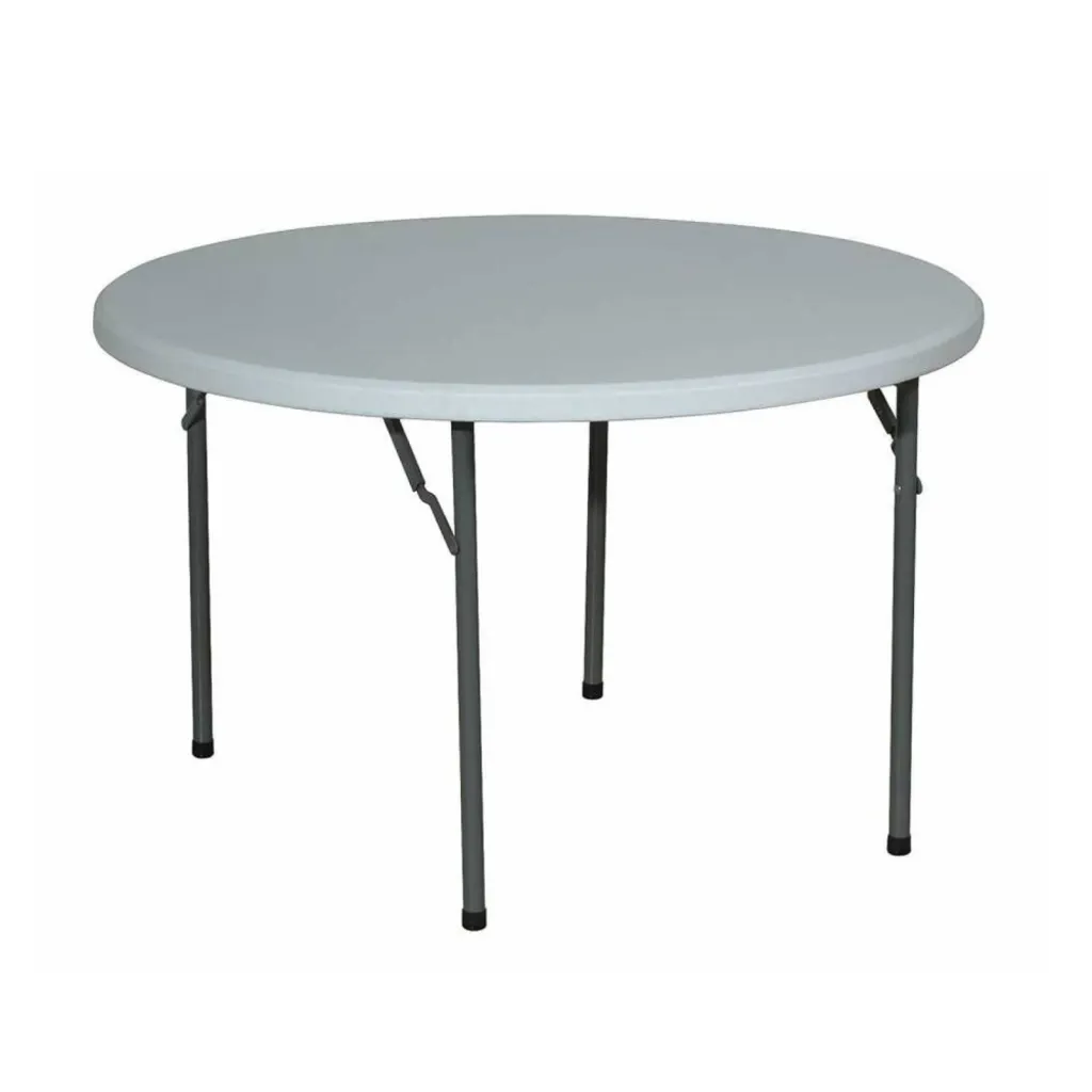 TABLE RONDE PLASTIQUE 122CM CONVIVIALE POUR ANNIVERSAIRE