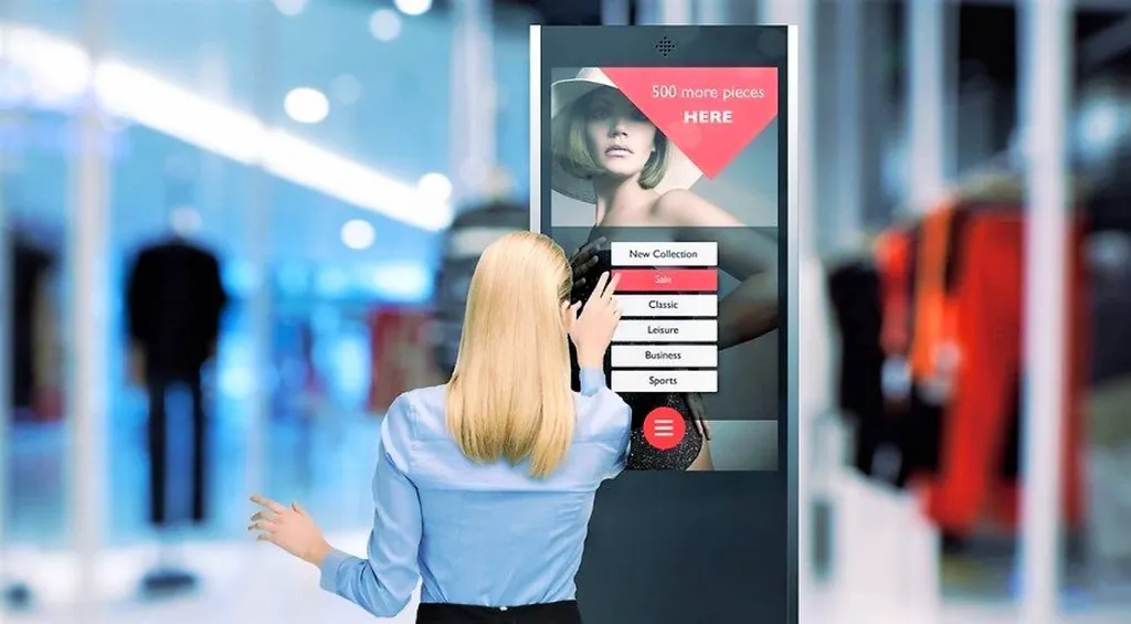 digitalisation catalogue et flyer pour la publicité d'entreprise sur borne tactile