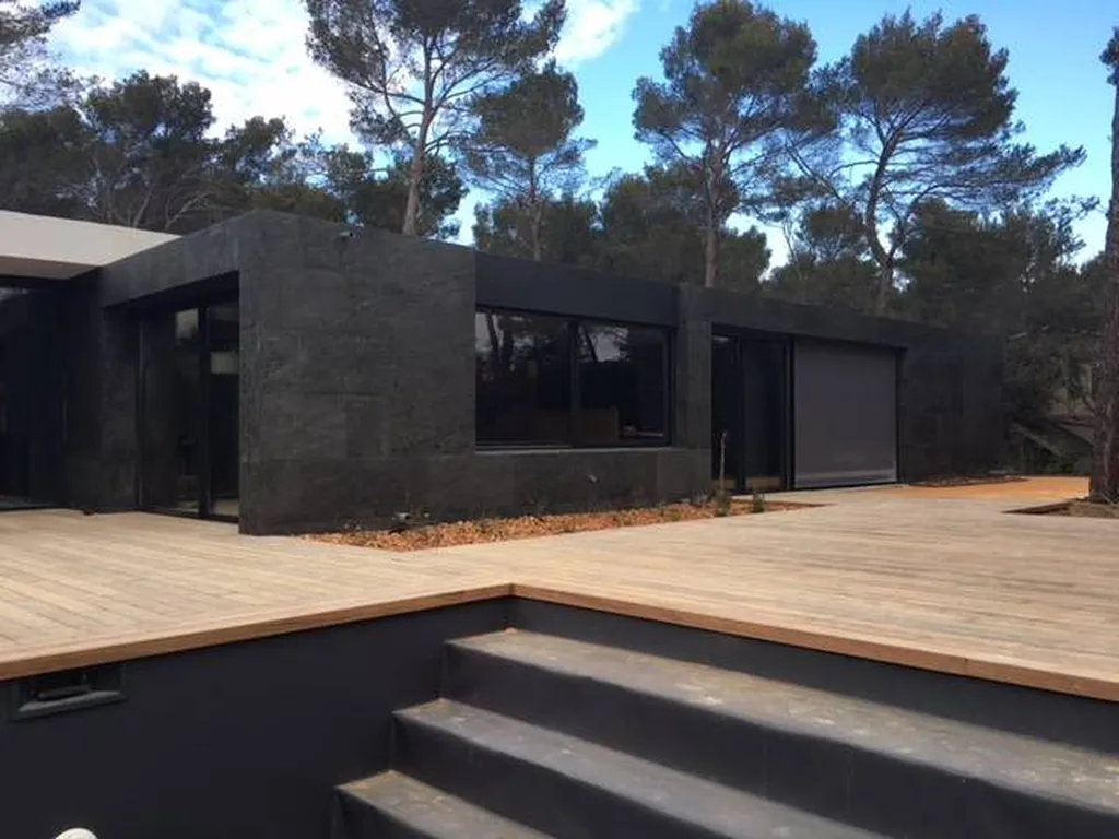 FAÇADE MAISON CONTEMPORAINE 