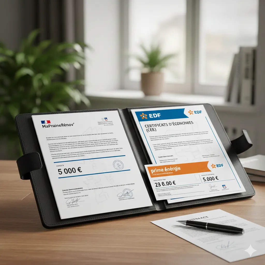 Dossier d'aides financières et Certificats d'Économies d'Énergie (CEE) prêts pour la gestion complète