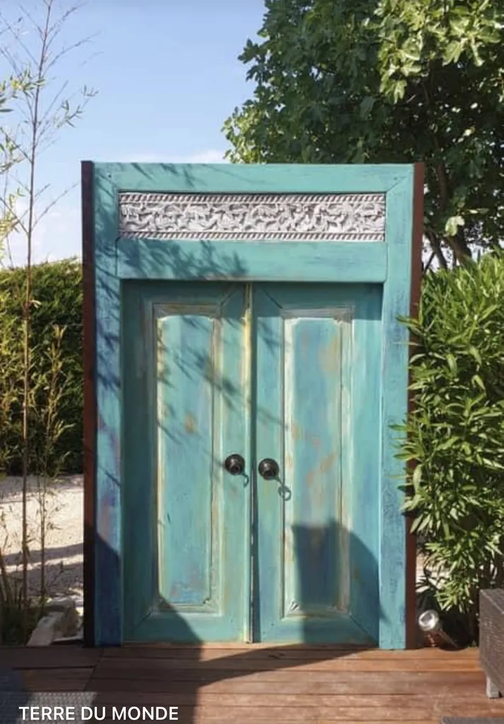 PORTE EXTERIEUR PEINTURE ACRYLIQUE FINE TERRE DU MONDE TEINTES PERSONNALISÉES TERRE DU MONDE 