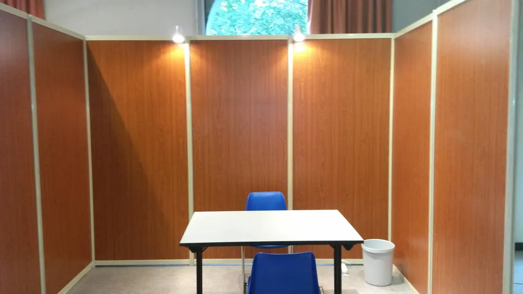 Cloison pour une exposition