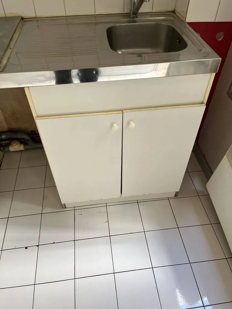 évier après intervention