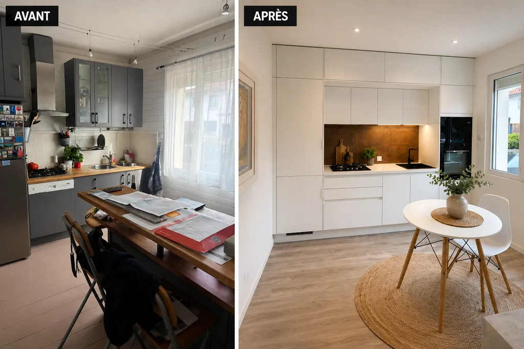 Rénovation complète d’une cuisine sur mesure à Toulouse quartier Sept-Deniers