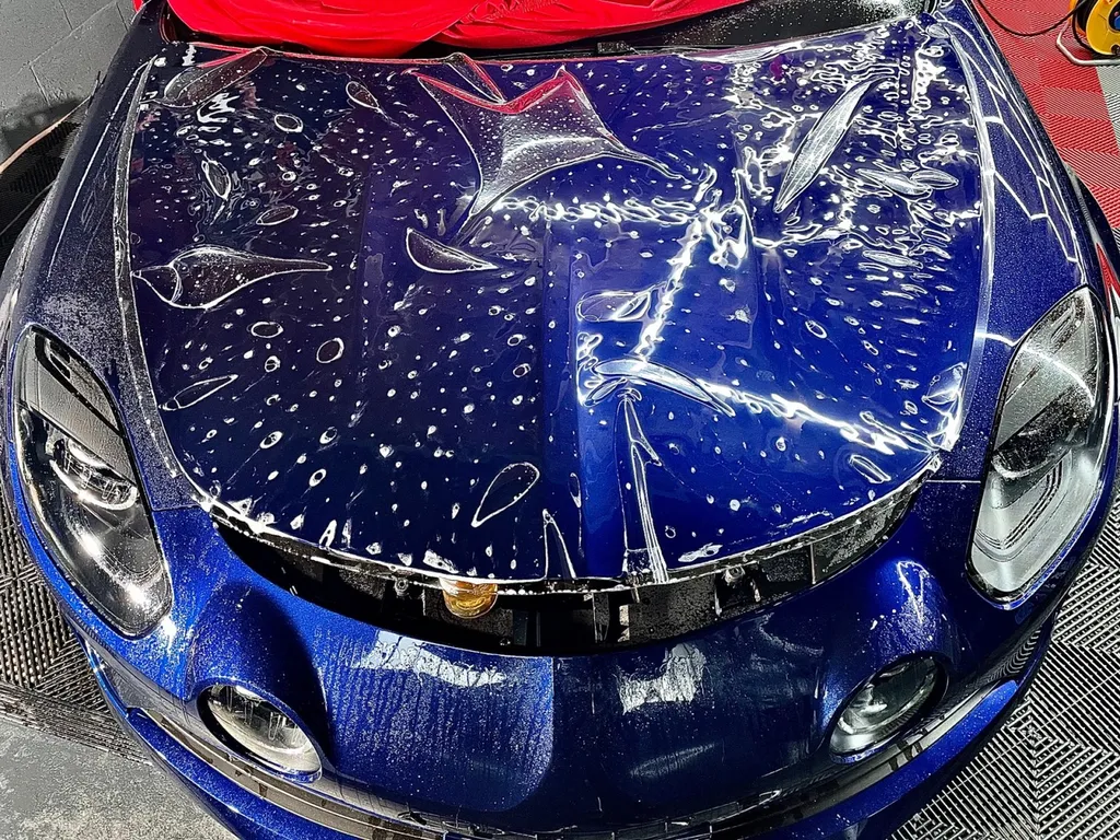 Protection PPF Renault alpine et traitement céramique carrosserie Lyon 