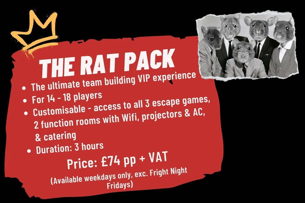 Premium escape room team building event day in London