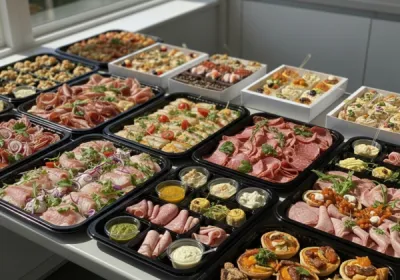 Buffets traiteur en livraison alsacienne avec apéritifs raffinés, plats variés et organisation professionnelle à Strasbourg en Alsace