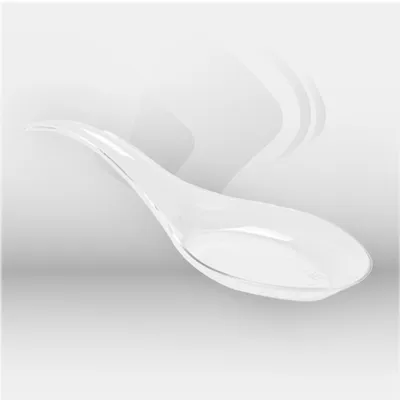 Cuillères de dégustation transparentes Garcia de Pou pour restauration professionnelle, idéales pour mises en bouche, buffets et événements, offrant une solution élégante, hygiénique et pratique pour le service des préparations culinaires en portions indi