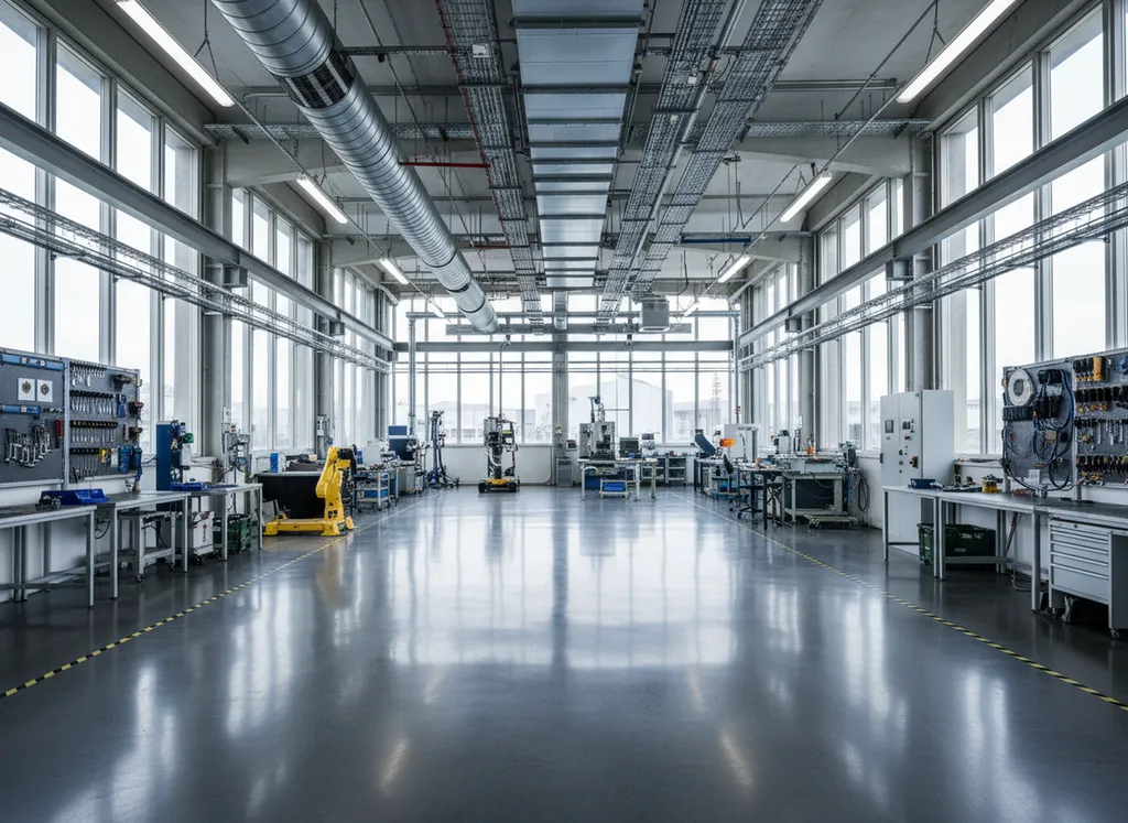 Conception d’ateliers à Thionville : ventilation dimensionnée, résistances sol optimisées et réseaux adaptés