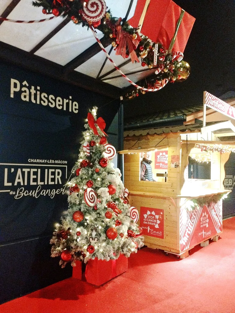 Décoration de Noël de la boulangerie 