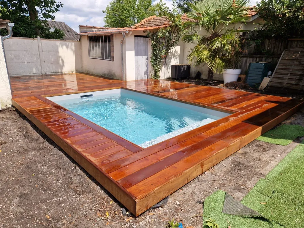 Terrasse en bois exotique Itauba à Le Bouscat