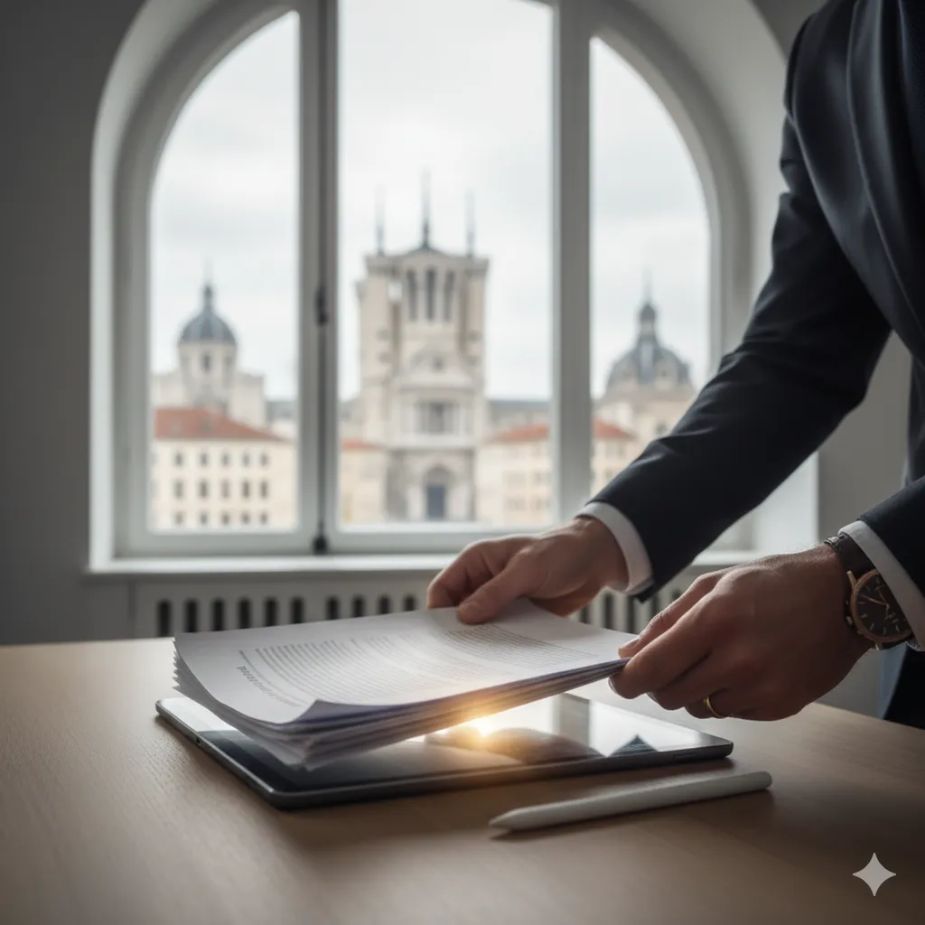 Commissaire de justice (huissier) sur Lyon pour horodatage de documents pour prouver droit d'auteur et propriété intellectuelle