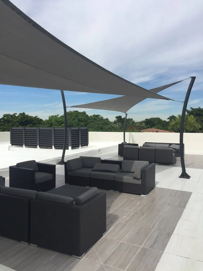 Voile d'ombrage Nice  installation Florida 