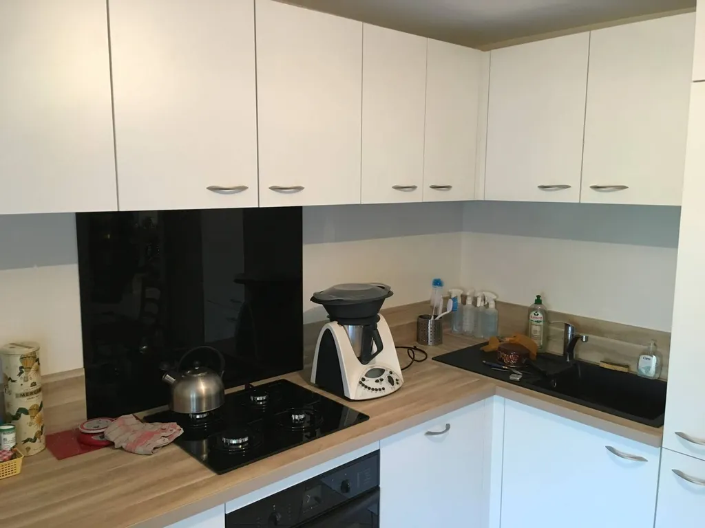 cuisine blanche et bois à lyon