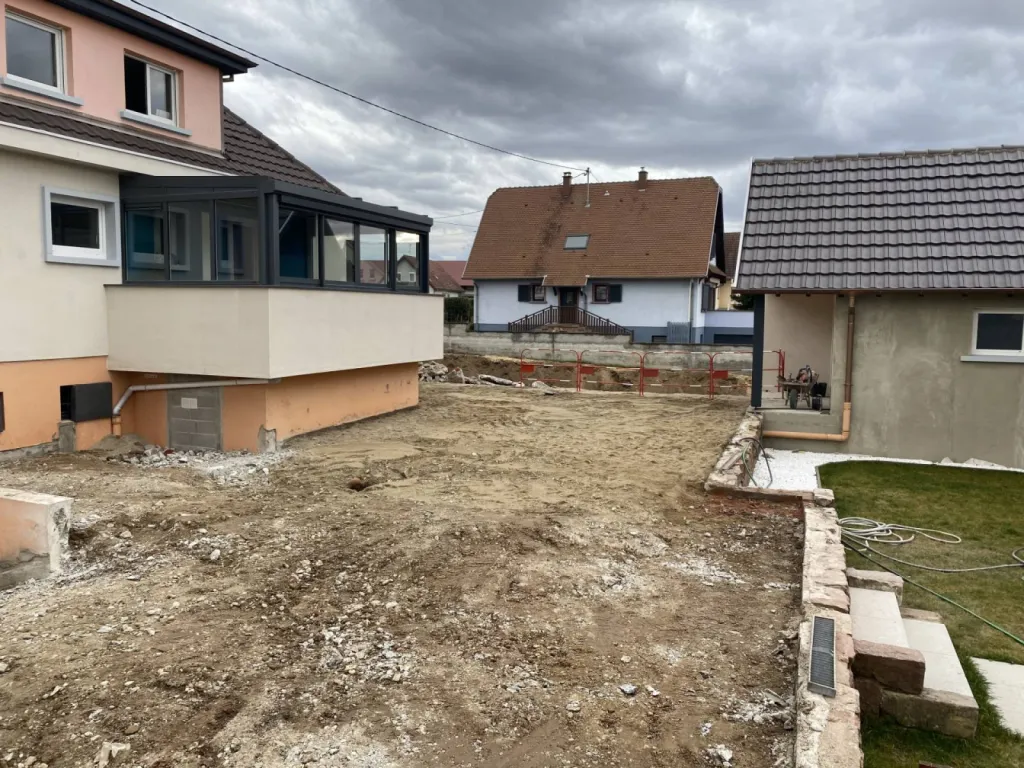 Faire une terrasse extérieure d'une maison à Strasbourg CLK 