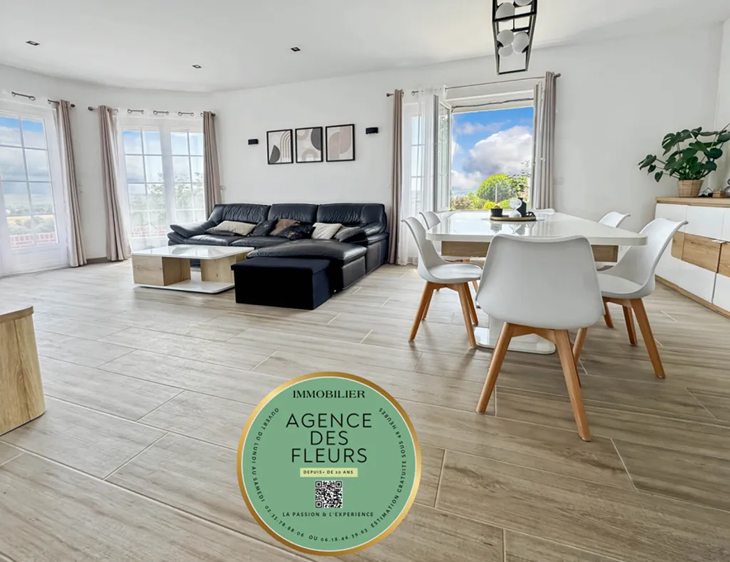 A vendre maison rénovée de 150 m² édifiée sur 880 m² de terrain sur la commune de FRENEUSE 76410