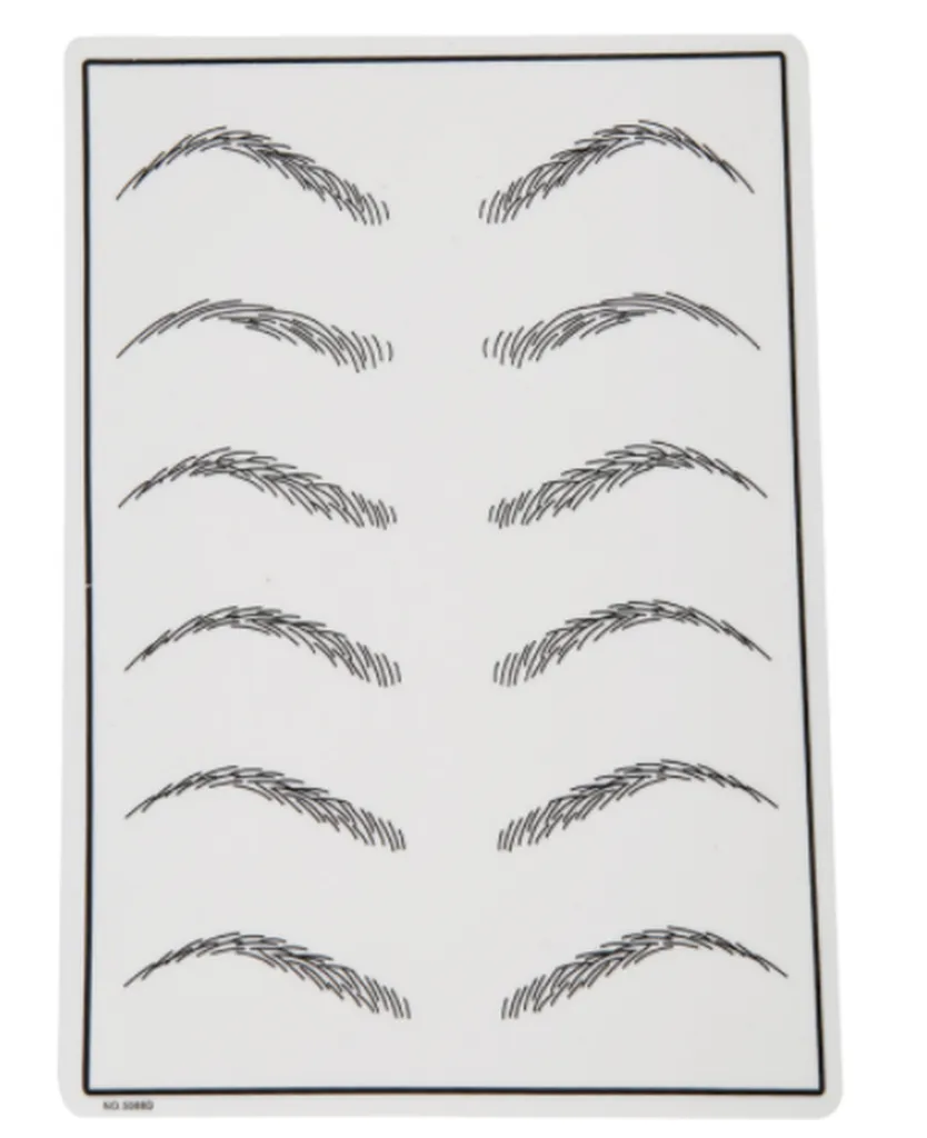 Peau d'entrainement sourcils
