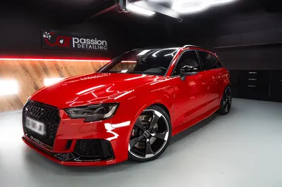 Audi RS3 rouge – Polissage niveau 3 et protection céramique Gtechniq Crystal Serum Ultra Garantie 9 ans près de Compiègne