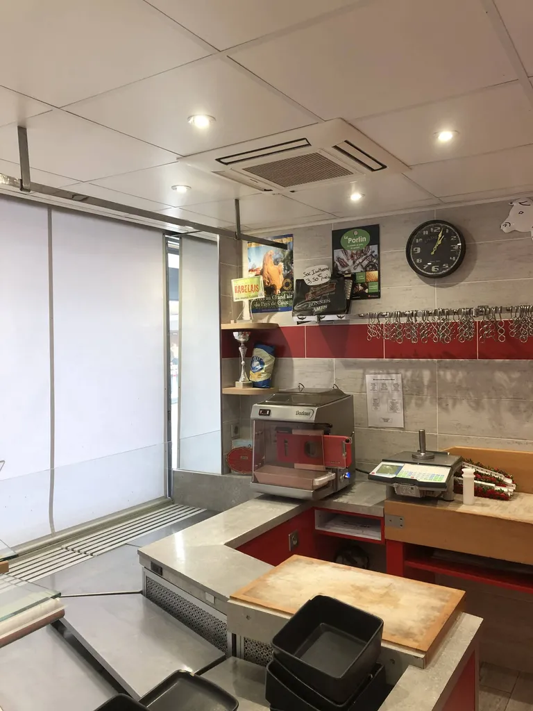 Vente et pose d'une climatisation réversible pour une boucherie proche de Fécamp 76