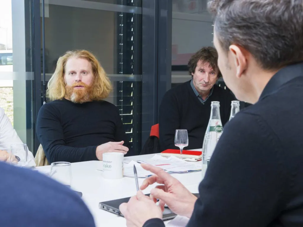 Reportage photographique avec des grands chefs cuisiniers d’un Think Tank Gourmand chez Brake France à Lyon avec le chef Nicolas Pourcheresse